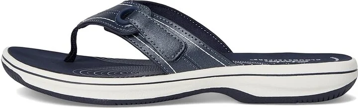 Clarks Breeze Reyna Women's Sandals Navy Synthetic : 8 B - Medium - Image 6