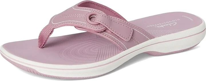 Clarks Breeze Reyna Women's Sandals Purple Synthetic : 11 B - Medium - Image 5