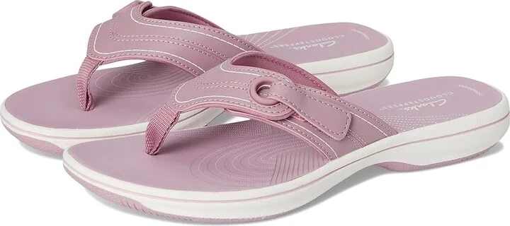 Clarks Breeze Reyna Women's Sandals Purple Synthetic : 11 B - Medium