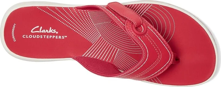 Clarks Breeze Reyna Women's Sandals Raspberry Synthetic : 8 B - Medium - Image 2