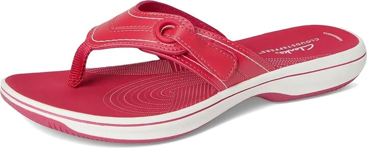 Clarks Breeze Reyna Women's Sandals Raspberry Synthetic : 8 B - Medium - Image 5