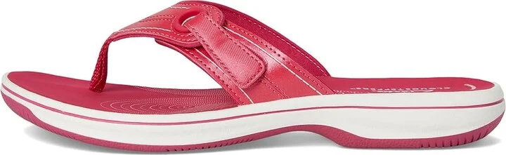 Clarks Breeze Reyna Women's Sandals Raspberry Synthetic : 8 B - Medium - Image 6