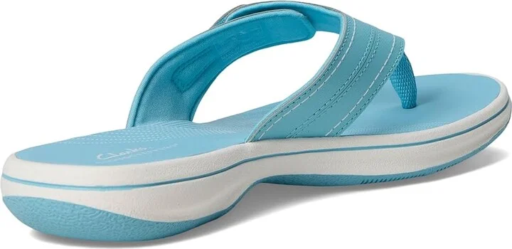 Clarks Breeze Reyna Women's Sandals Sky Blue Synthetic : 9 B - Medium - Image 4