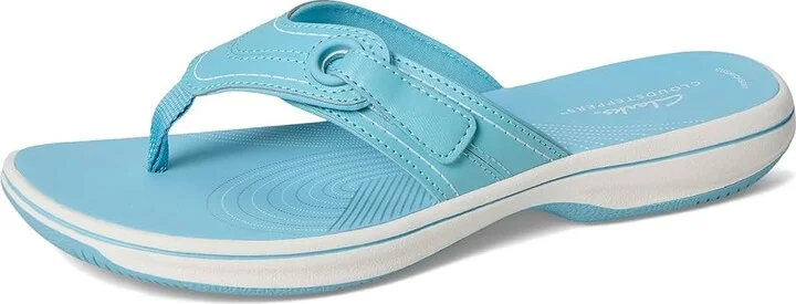 Clarks Breeze Reyna Women's Sandals Sky Blue Synthetic : 9 B - Medium - Image 5