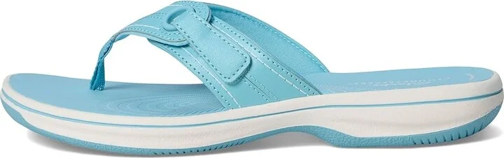 Clarks Breeze Reyna Women's Sandals Sky Blue Synthetic : 9 B - Medium - Image 6