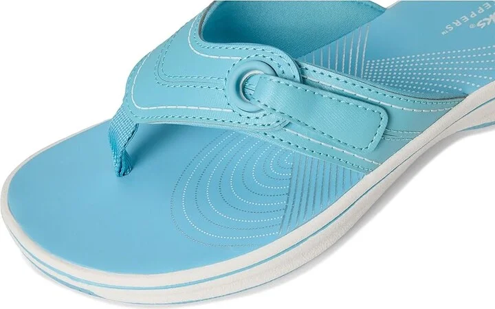 Clarks Breeze Reyna Women's Sandals Sky Blue Synthetic : 9 B - Medium - Image 7