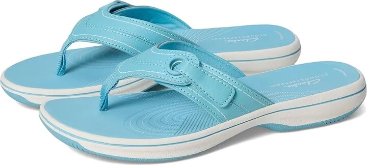 Clarks Breeze Reyna Women's Sandals Sky Blue Synthetic : 9 B - Medium
