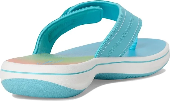 Clarks Breeze Reyna Women's Sandals Turquoise Ombre Synthetic : 8 B - Medium - Image 4