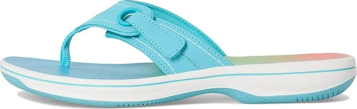Clarks Breeze Reyna Women's Sandals Turquoise Ombre Synthetic : 8 B - Medium - Image 6