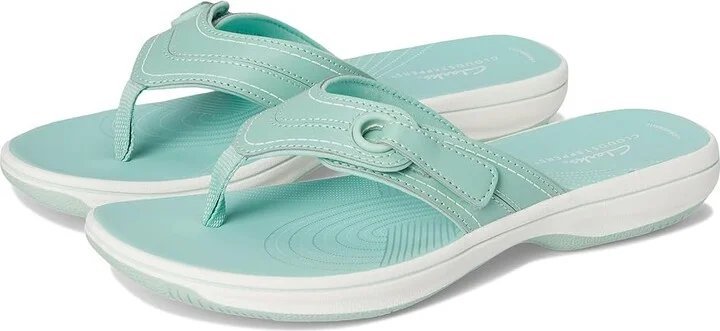 Clarks Breeze Reyna Women's Sandals Turquoise Synthetic : 7 B - Medium