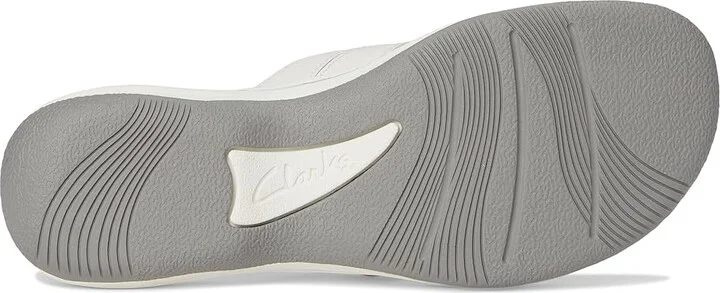 Clarks Breeze Reyna Women's Sandals White Synthetic : 11 B - Medium - Image 3