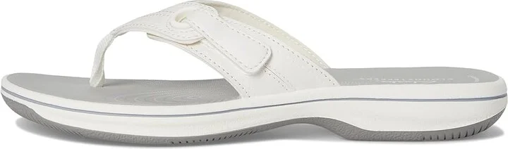 Clarks Breeze Reyna Women's Sandals White Synthetic : 11 B - Medium - Image 6