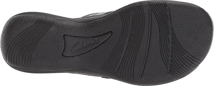 Clarks Breeze Sea Women's Sandals Black Synthetic Patent : 5 B - Medium - Image 4
