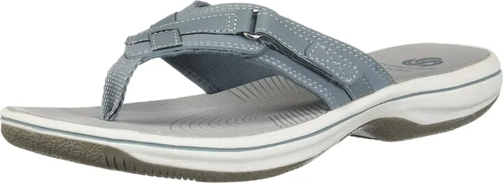 Clarks Breeze Sea Women's Sandals Blue Grey Synthetic : 6 B - Medium - Image 2