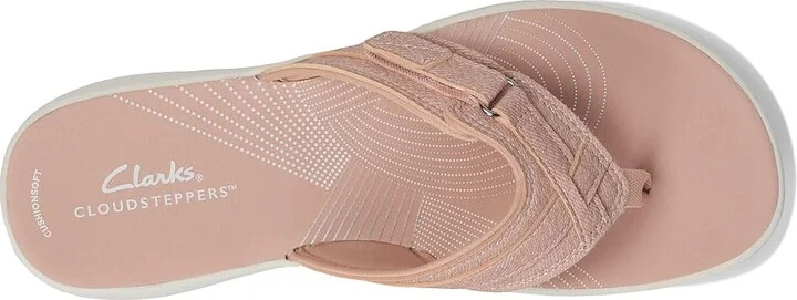 Clarks Breeze Sea Women's Sandals Blush Interest Synthetic : 5 B - Medium - Image 2