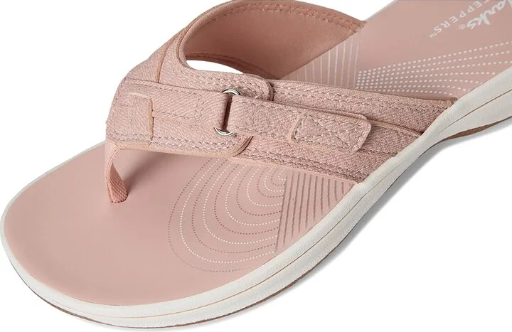 Clarks Breeze Sea Women's Sandals Blush Interest Synthetic : 5 B - Medium - Image 7