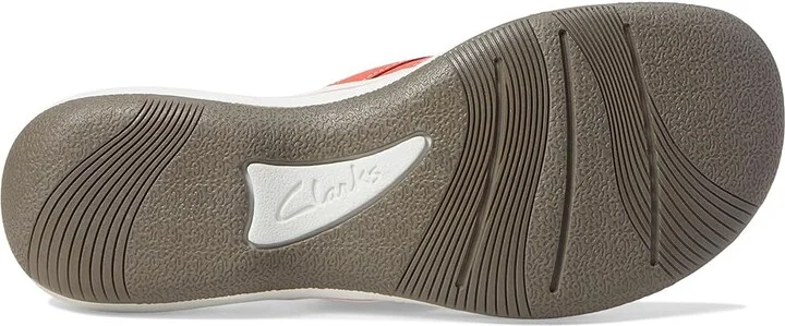 Clarks Breeze Sea Women's Sandals Bright Coral Synthetic : 6 B - Medium - Image 3