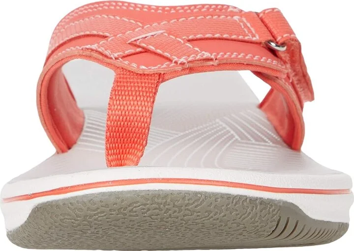 Clarks Breeze Sea Women's Sandals Bright Coral Synthetic : 6 B - Medium - Image 5