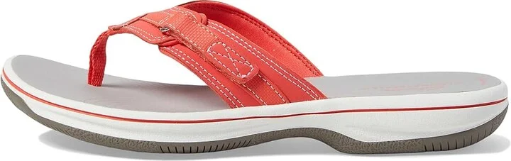 Clarks Breeze Sea Women's Sandals Bright Coral Synthetic : 6 B - Medium - Image 6