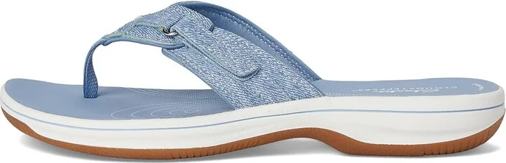Clarks Breeze Sea Women's Sandals Denim Blue Interest Synthetic : 6 B - Medium - Image 6