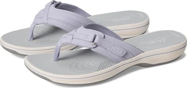 Clarks Breeze Sea Women's Sandals Lavender Nubuck : 5 B - Medium, Synthetic