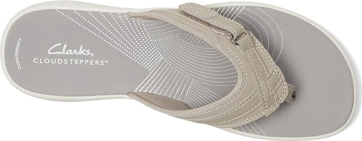 Clarks Breeze Sea Women's Sandals Light Taupe Synthetic : 5 B - Medium - Image 2
