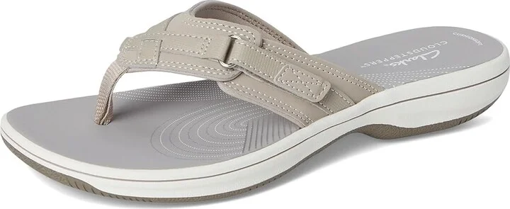 Clarks Breeze Sea Women's Sandals Light Taupe Synthetic : 5 B - Medium - Image 5