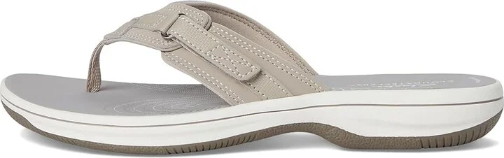 Clarks Breeze Sea Women's Sandals Light Taupe Synthetic : 5 B - Medium - Image 6
