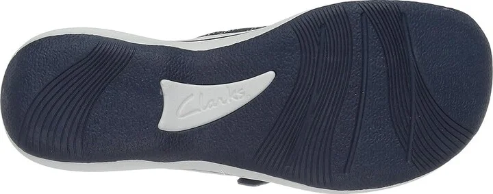 Clarks Breeze Sea Women's Sandals Navy Synthetic : 6 B - Medium - Image 4