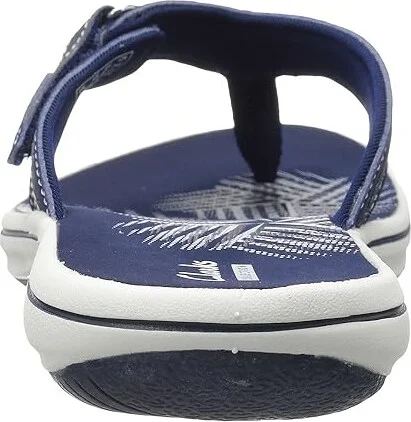 Clarks Breeze Sea Women's Sandals Navy Synthetic : 6 B - Medium - Image 5