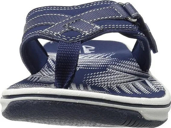 Clarks Breeze Sea Women's Sandals Navy Synthetic : 6 B - Medium - Image 6