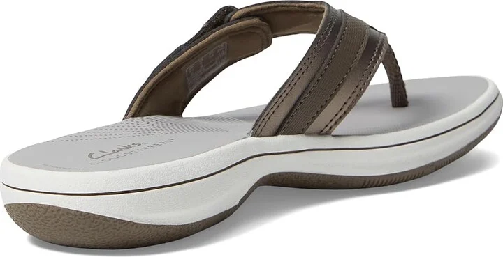 Clarks Breeze Sea Women's Sandals Pewter Synthetic : 5 B - Medium - Image 5
