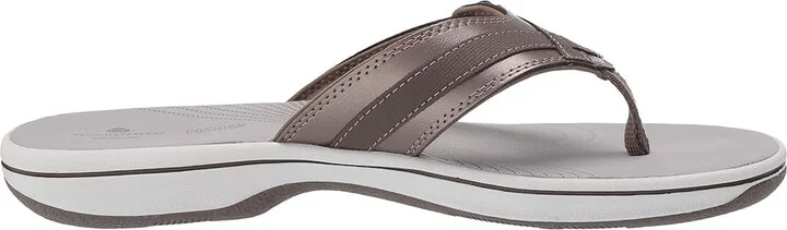 Clarks Breeze Sea Women's Sandals Pewter Synthetic : 5 B - Medium - Image 8