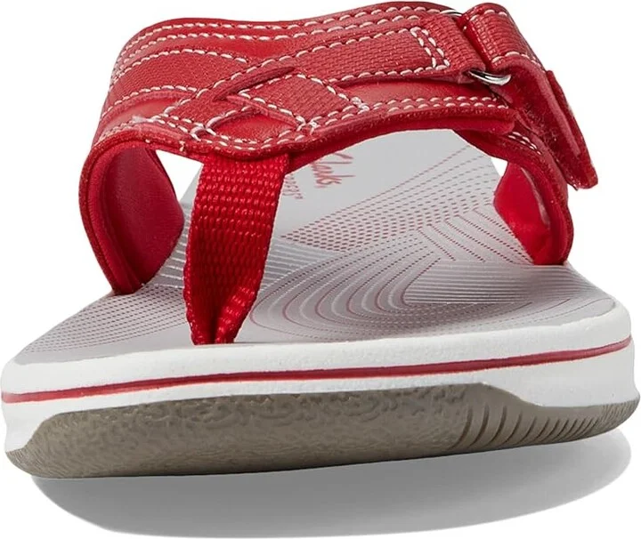 Clarks Breeze Sea Women's Sandals Red : 5 B - Medium, Synthetic - Image 3