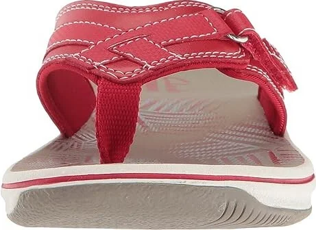 Clarks Breeze Sea Women's Sandals Red : 5 B - Medium, Synthetic - Image 6