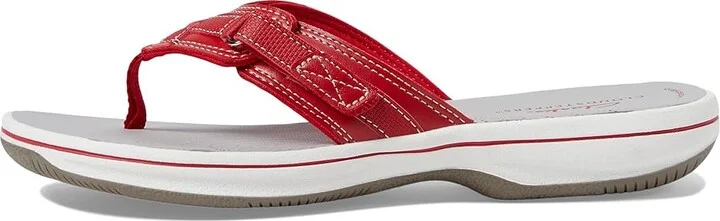 Clarks Breeze Sea Women's Sandals Red : 5 B - Medium, Synthetic - Image 7