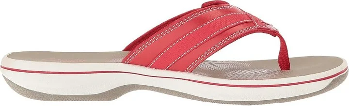 Clarks Breeze Sea Women's Sandals Red : 5 B - Medium, Synthetic - Image 8