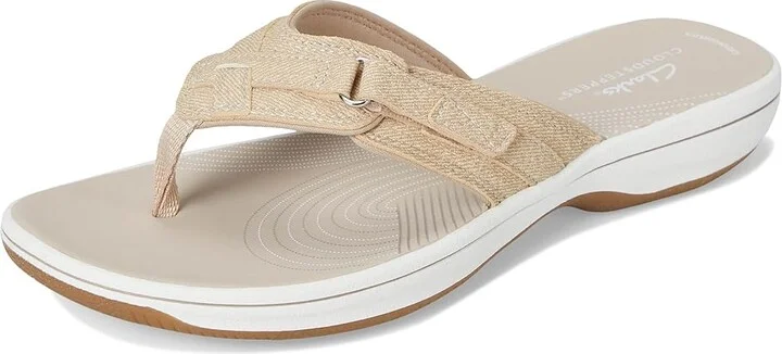 Clarks Breeze Sea Women's Sandals Sand Interest Synthetic : 10 B - Medium - Image 5