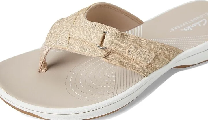 Clarks Breeze Sea Women's Sandals Sand Interest Synthetic : 10 B - Medium - Image 7