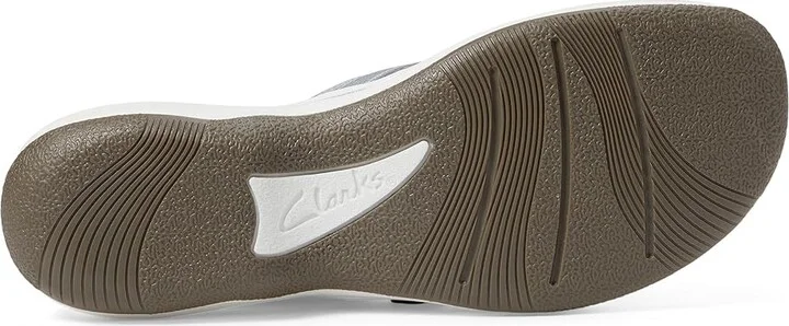 Clarks Breeze Sea Women's Sandals Silver Metallic : 5 B - Medium, Synthetic - Image 4