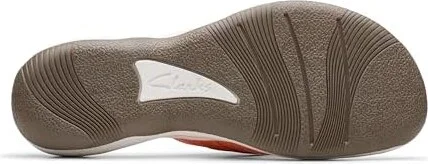 Clarks Breeze Sea Women's Sandals Tangerine/Pop Synthetic : 9 B - Medium - Image 3
