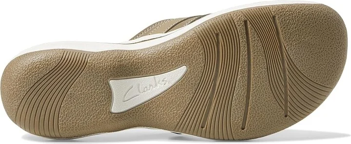 Clarks Breeze Sea Women's Sandals Taupe : 5 B - Medium, Synthetic - Image 4