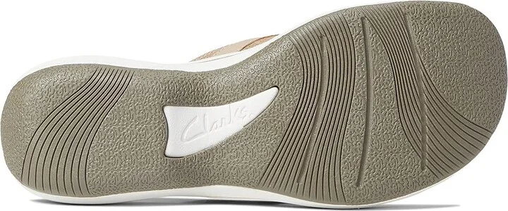 Clarks Breeze Sea Women's Sandals Taupe Synthetic : 5 B - Medium - Image 3