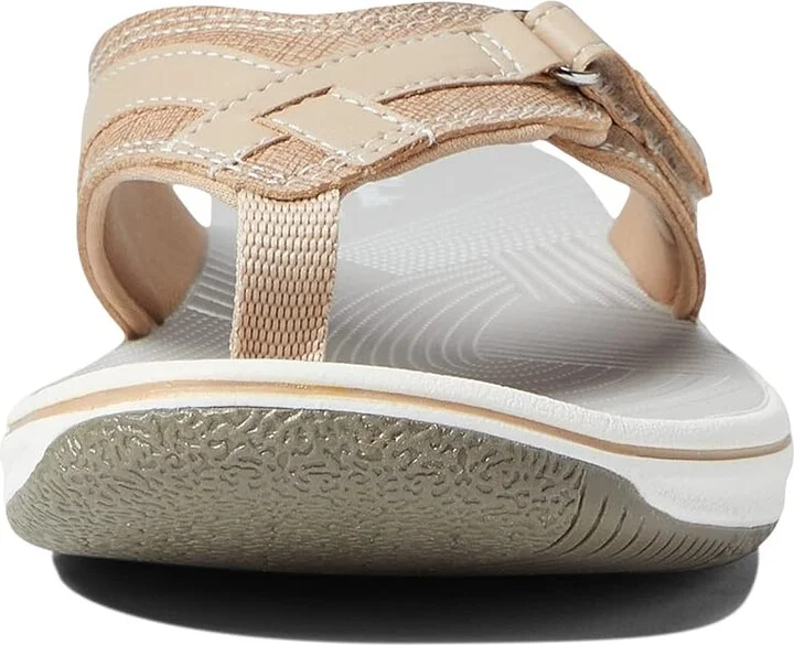Clarks Breeze Sea Women's Sandals Taupe Synthetic : 5 B - Medium - Image 5
