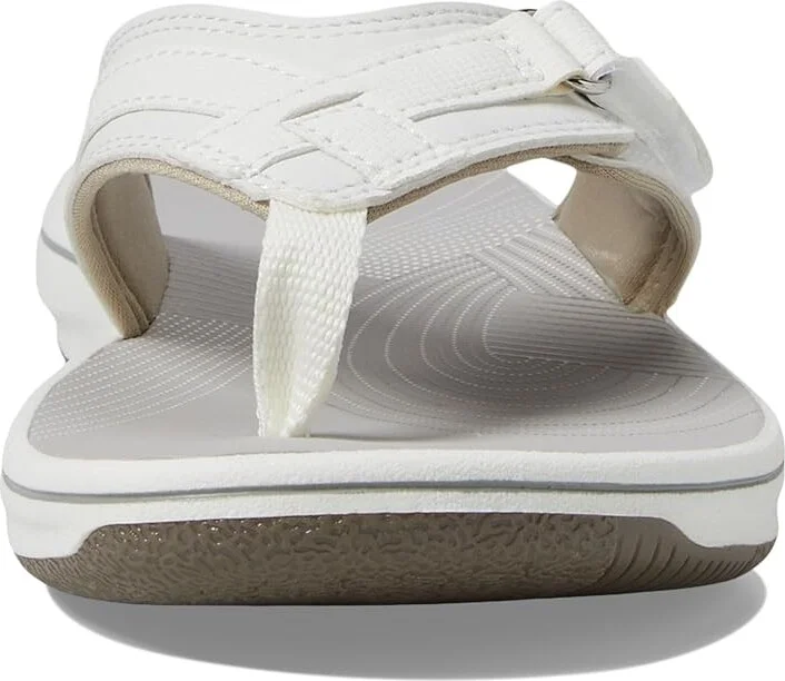 Clarks Breeze Sea Women's Sandals White Synthetic : 8 B - Medium - Image 3