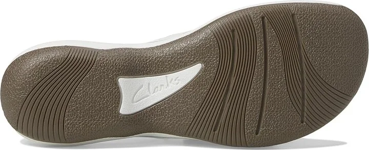 Clarks Breeze Sea Women's Sandals White Synthetic : 8 B - Medium - Image 4