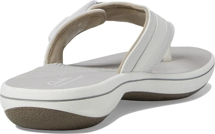 Clarks Breeze Sea Women's Sandals White Synthetic : 8 B - Medium - Image 5
