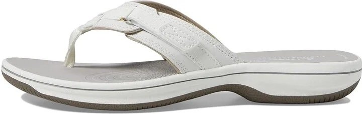 Clarks Breeze Sea Women's Sandals White Synthetic : 8 B - Medium - Image 7