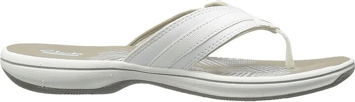 Clarks Breeze Sea Women's Sandals White Synthetic : 8 B - Medium - Image 8