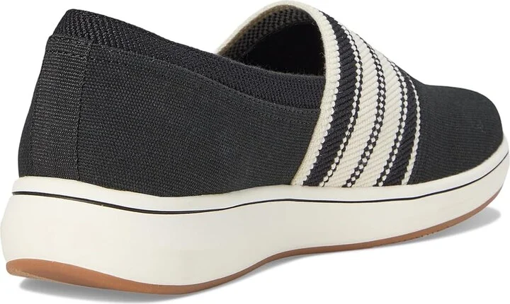 Clarks Breeze Sky Mist Women's Flat Shoes Black Textile : 8 D - Wide, Rubber - Image 4